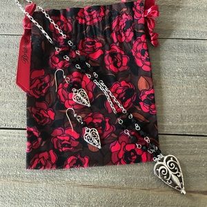 Brighton Mila Heart Necklace and Earrings